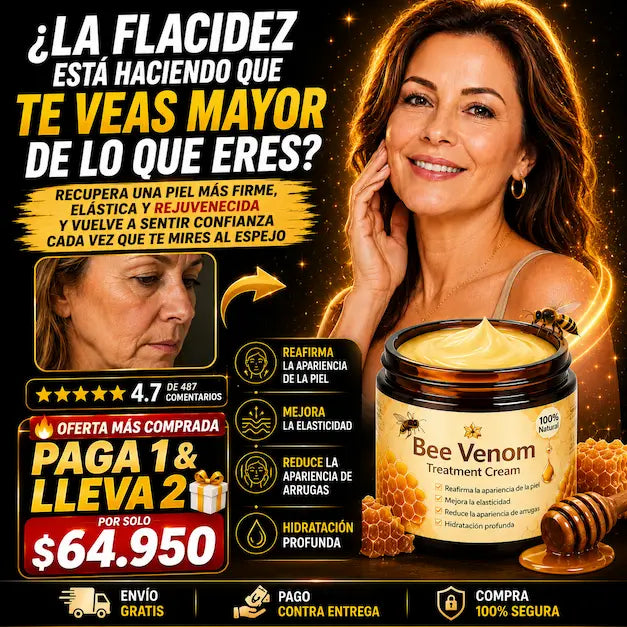 😍PAGA 1 & LLEVA 2🎁 🐝Crema Avanzada 💛Piel Firme y Rejuvenecida en pocos días🌿